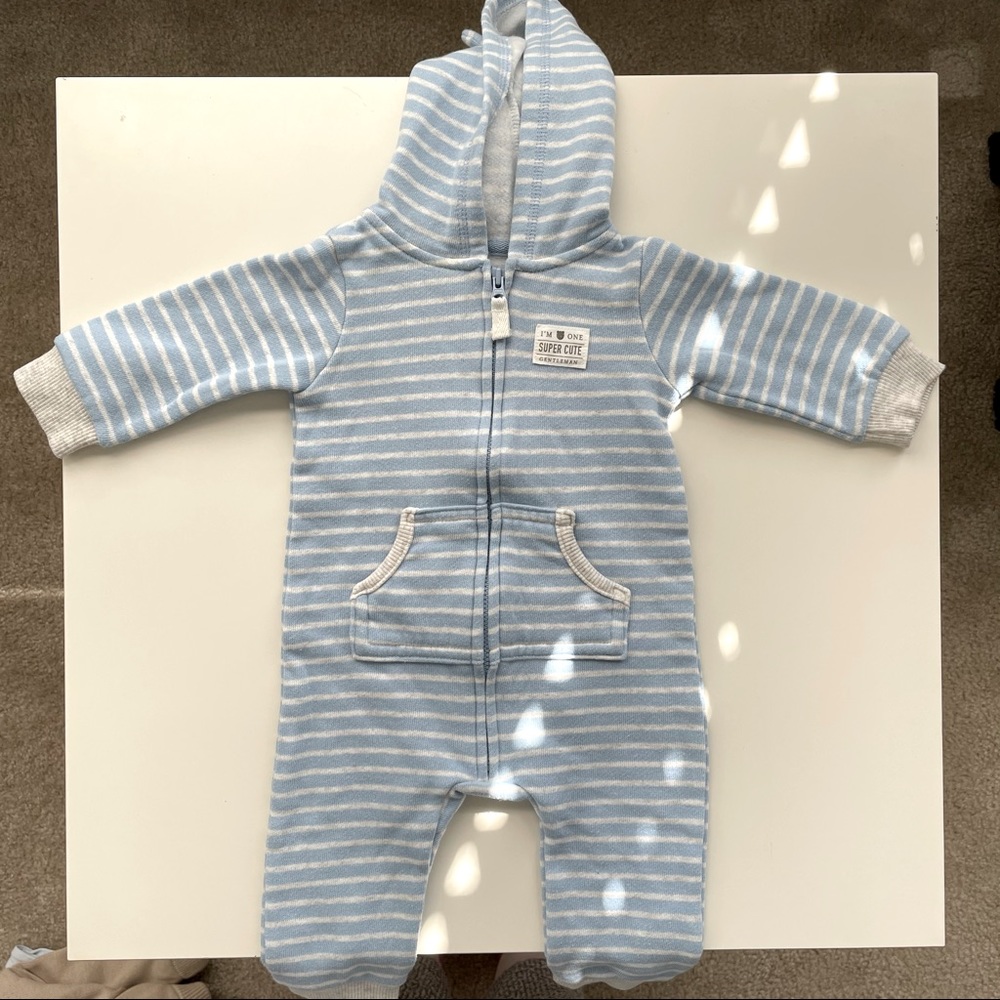 Carter’s fleece one piece long sleeve shirt